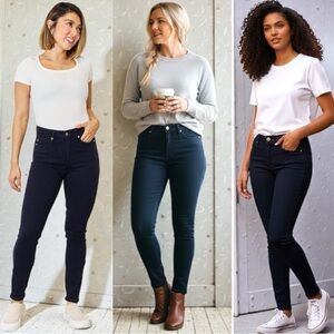 Judy Blue Tummy Control High-Rise Waist Navy Denim Skinny Jean Pants NWT